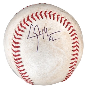 2013 Clayton Kershaw Game Used and Signed NLCS Postseason Baseball (MLB Authenticated)